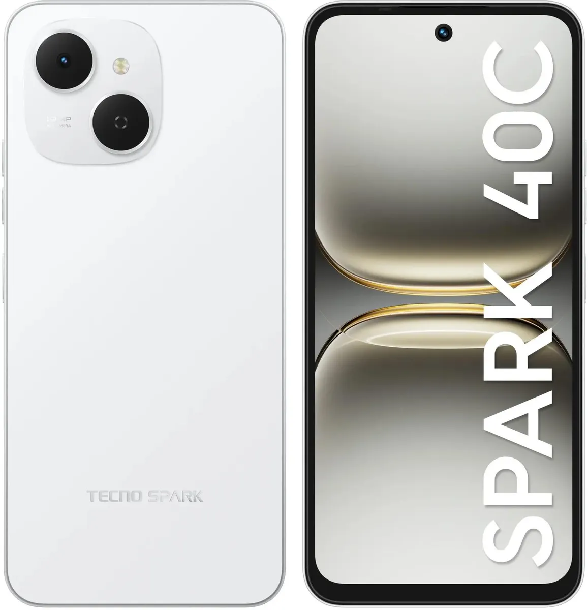 Смартфон Tecno Spark 40C, 8/128GB, Veil White (KM4K VEIL WHITE 8/128GB)