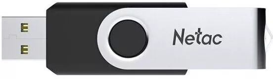 USB Флеш 32GB 3.2 Netac U505 серебристый/черный (NT03U505N-032G-32BK)