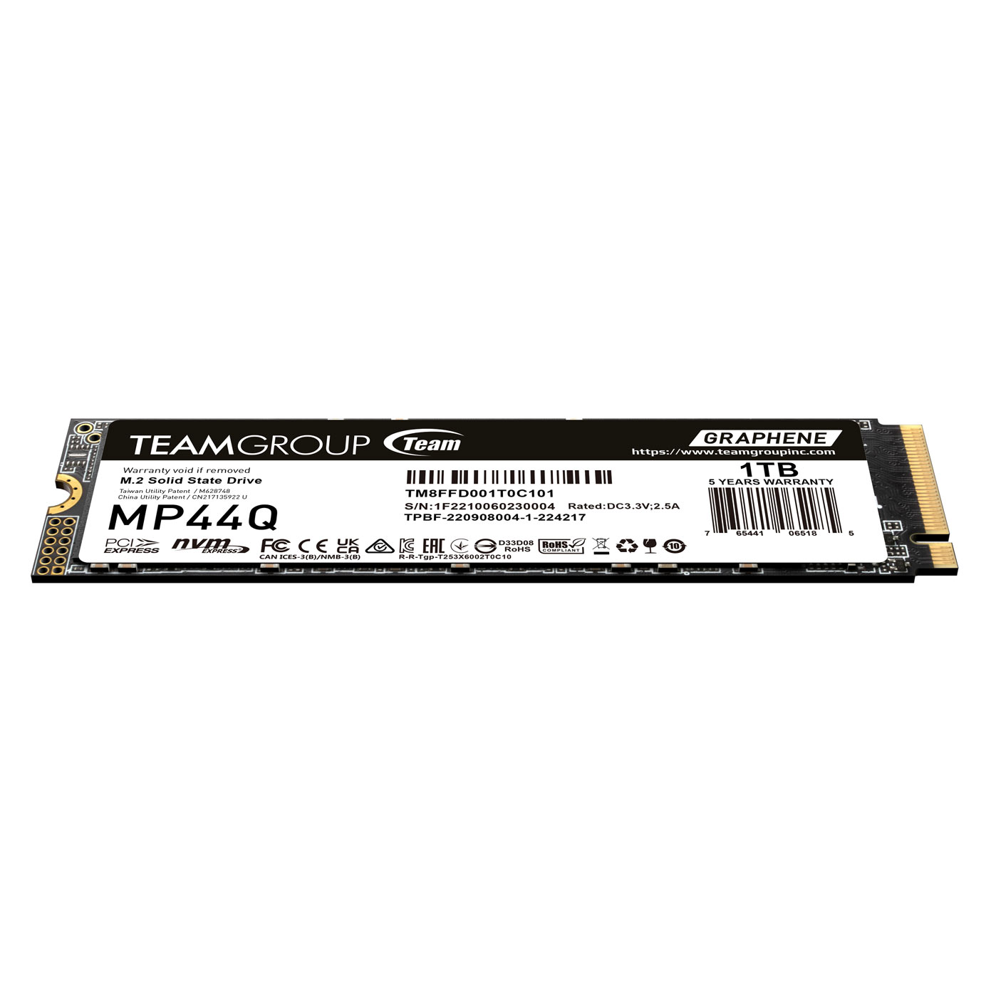 Твердотельный накопитель SSD TeamGroup MP44Q 1000GB M.2 (TM8FFD001T0C101)