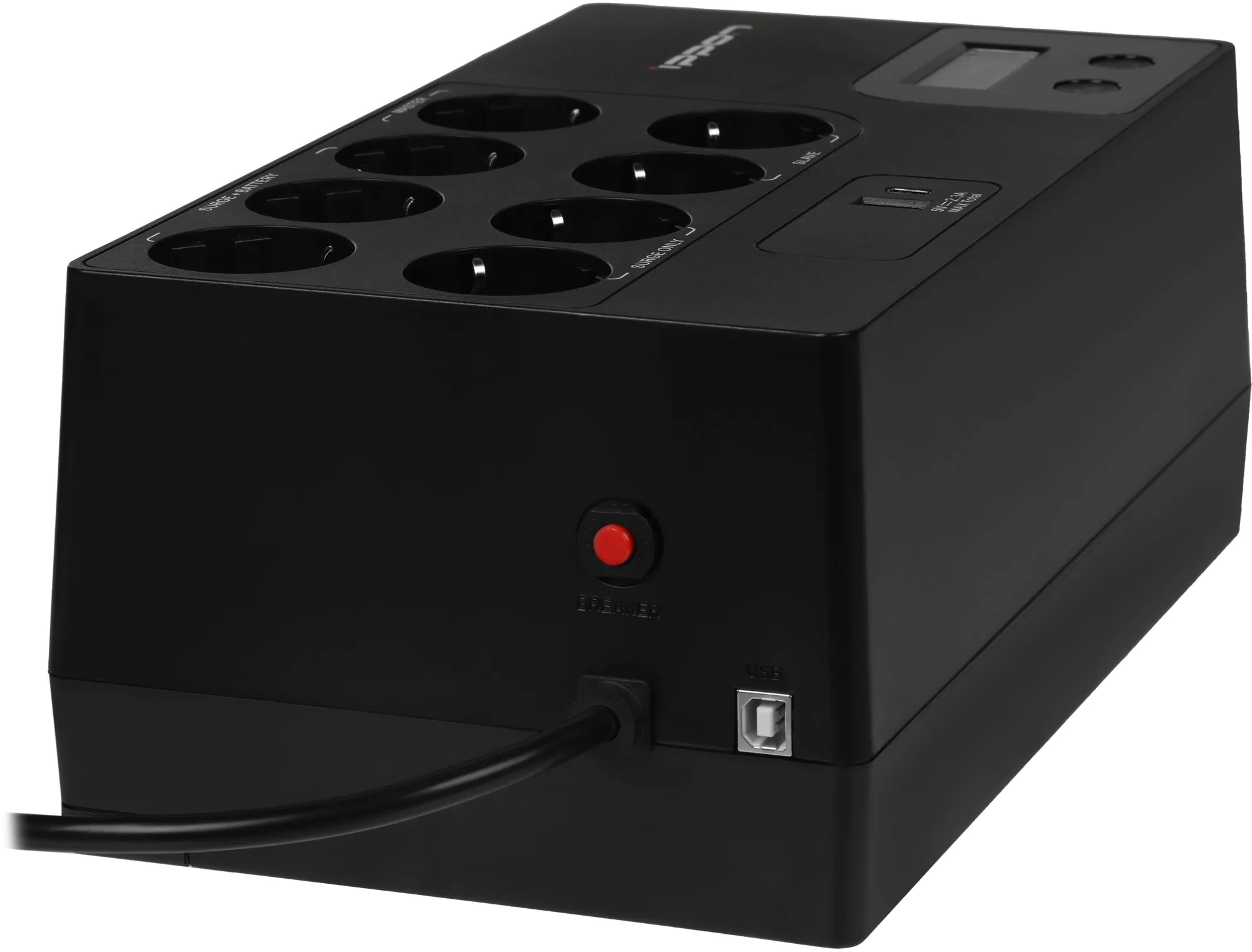 Источник бесперебойного питания Ippon Kirpich 1050, 1050 ВA, 600 Вт (2003038)