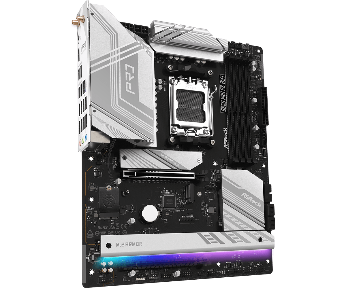Материнская плата ASRock B850 PRO RS WiFi, AM5 (90-MXBQL0-A0UAYZ)