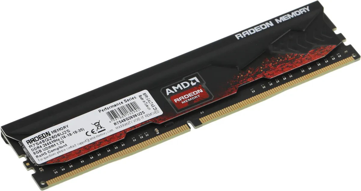  Оперативная память 8GB DDR4 2666MHz AMD Radeon R7 Performance (R7S48G2606U2S)