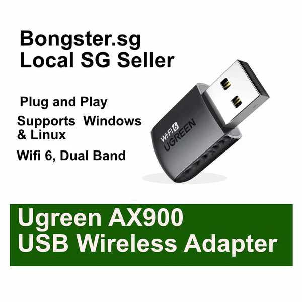 Беспроводной сетевой адаптер UGREEN Wi-Fi6 AX900 2.4GHz/5GHz CM762 (35264) 