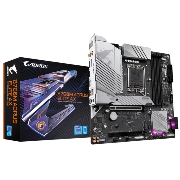 Материнская плата Gigabyte B760M Aorus Elite AX (B760M AORUS ELITE AX 1.0/B760M AORUS ELITE AX 1.3)
