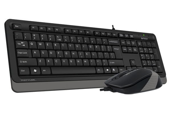 Клавиатура+мышь A4tech Fstyler F1010-GREY Fstyler USB (F1010-GREY Fstyler)