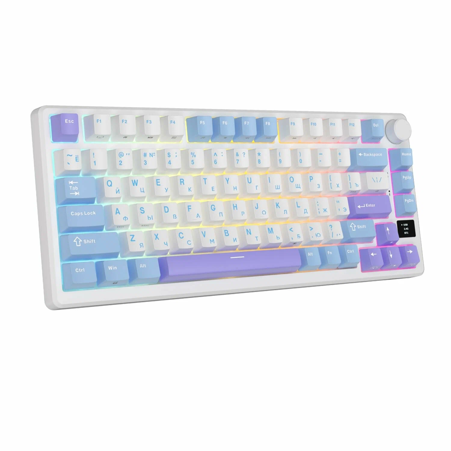  Клавиатура Royal Kludge RK-M75 (RK-M75 Taro Milk)