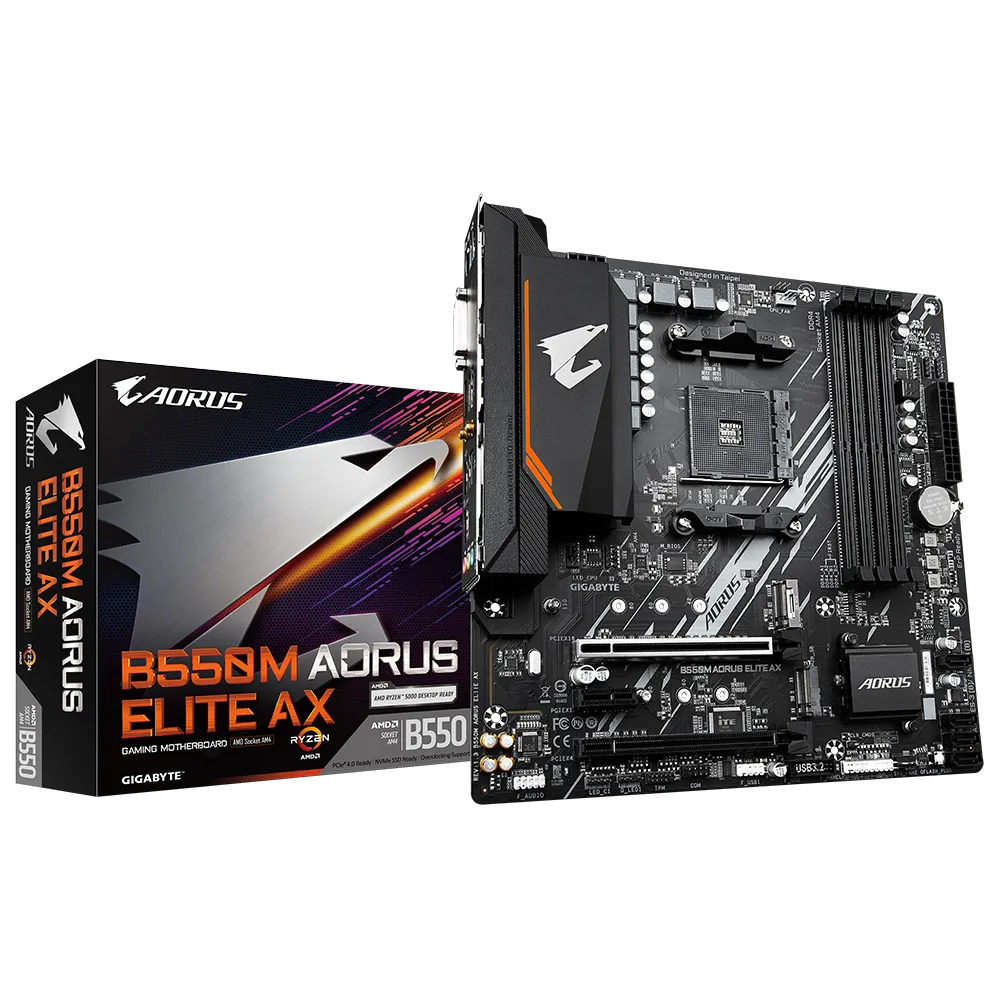 Материнская плата Gigabyte B550M Aorus Elite AX  (B550M AORUS ELITE AX)
