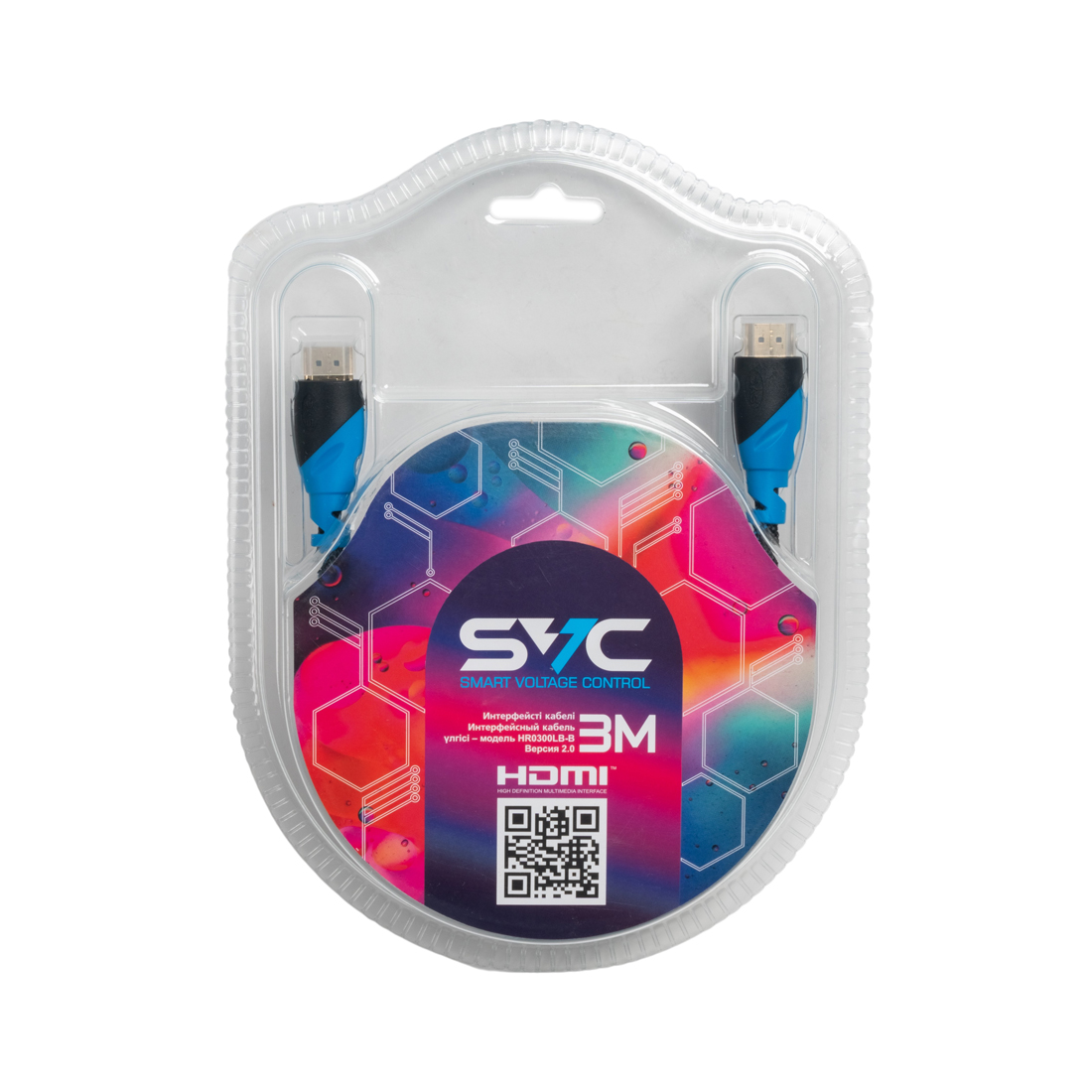Интерфейсный кабель SVC HDMI-HDMI HR0300LB-B 3 м (HR0300LB-B)