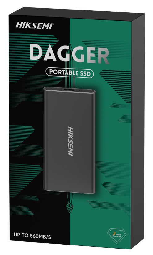Внешний SSD HIKSEMI Dagger T200N MINI 256 GB - black (HS-ESSD-T200N MINI 256G)