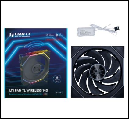 Вентилятор для корпуса Lian Li UNI FAN TL140 Wireless 140mm RGB Black (G99.14TL1W1B.00)