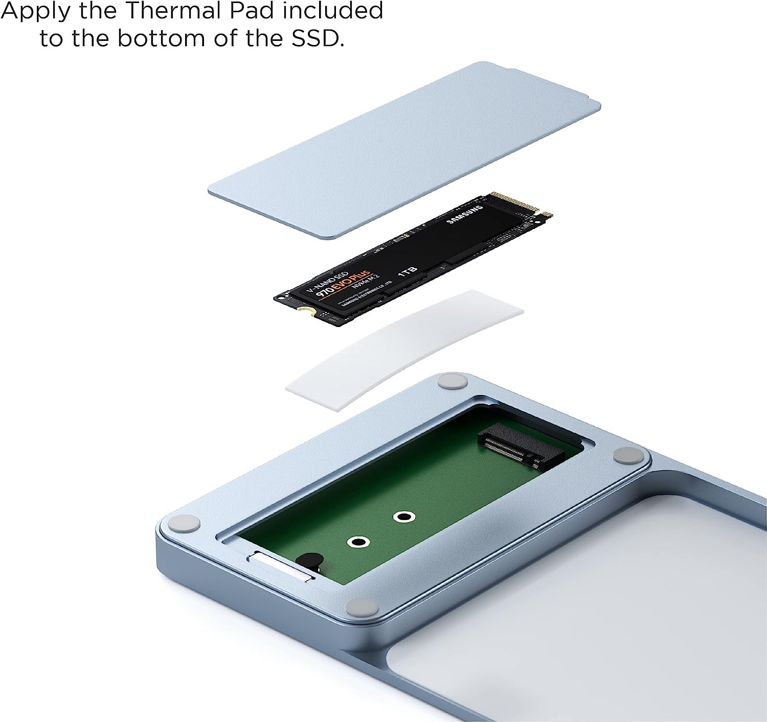 Картридер / USB-хаб Satechi Slim Dock for iMac - Blue (ST-UCISDB)