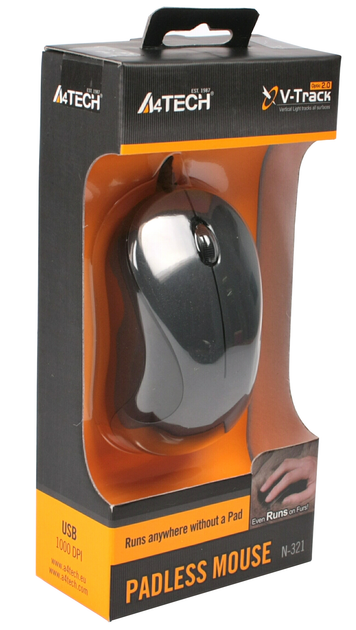 Мышь A4Tech N-321-1, Black-Gray (N-321-1)