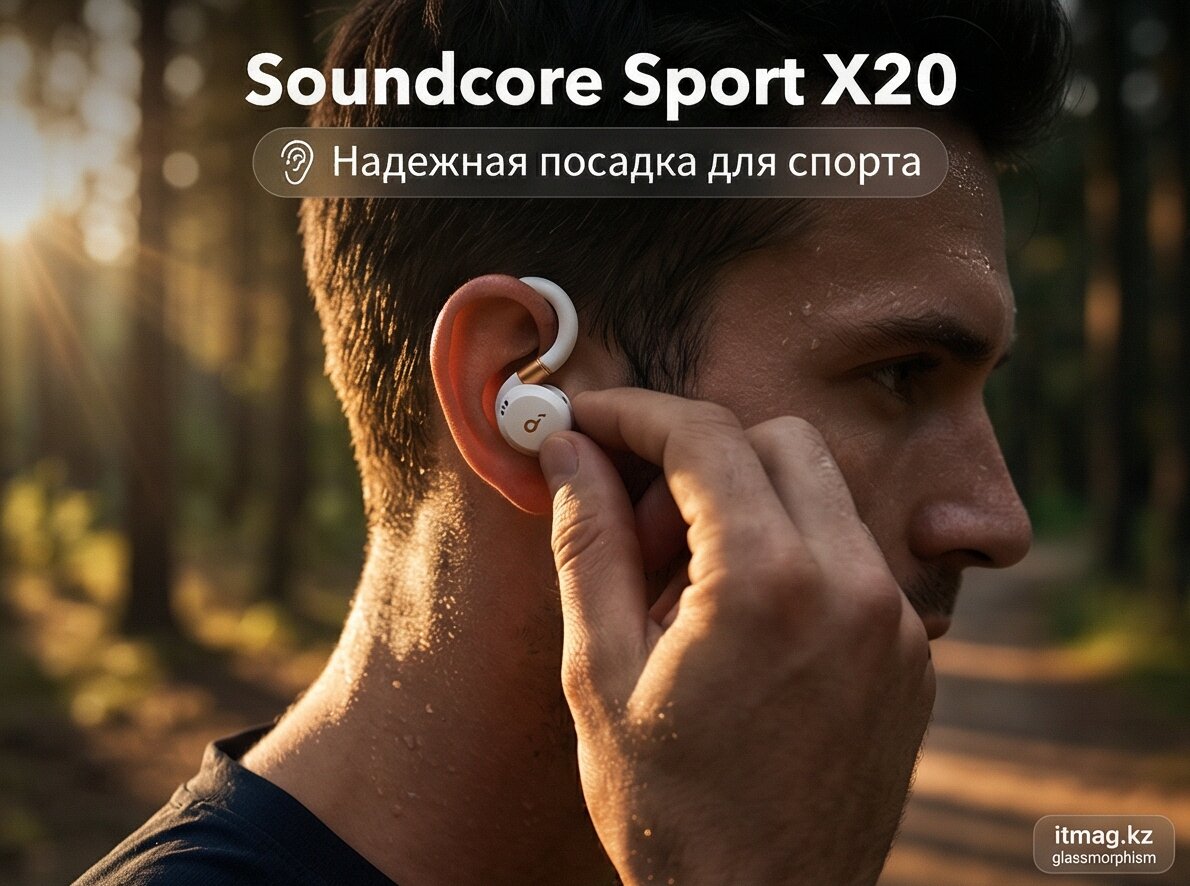 Bluetooth гарнитура soundcore Sport X20, White (A3968G21)