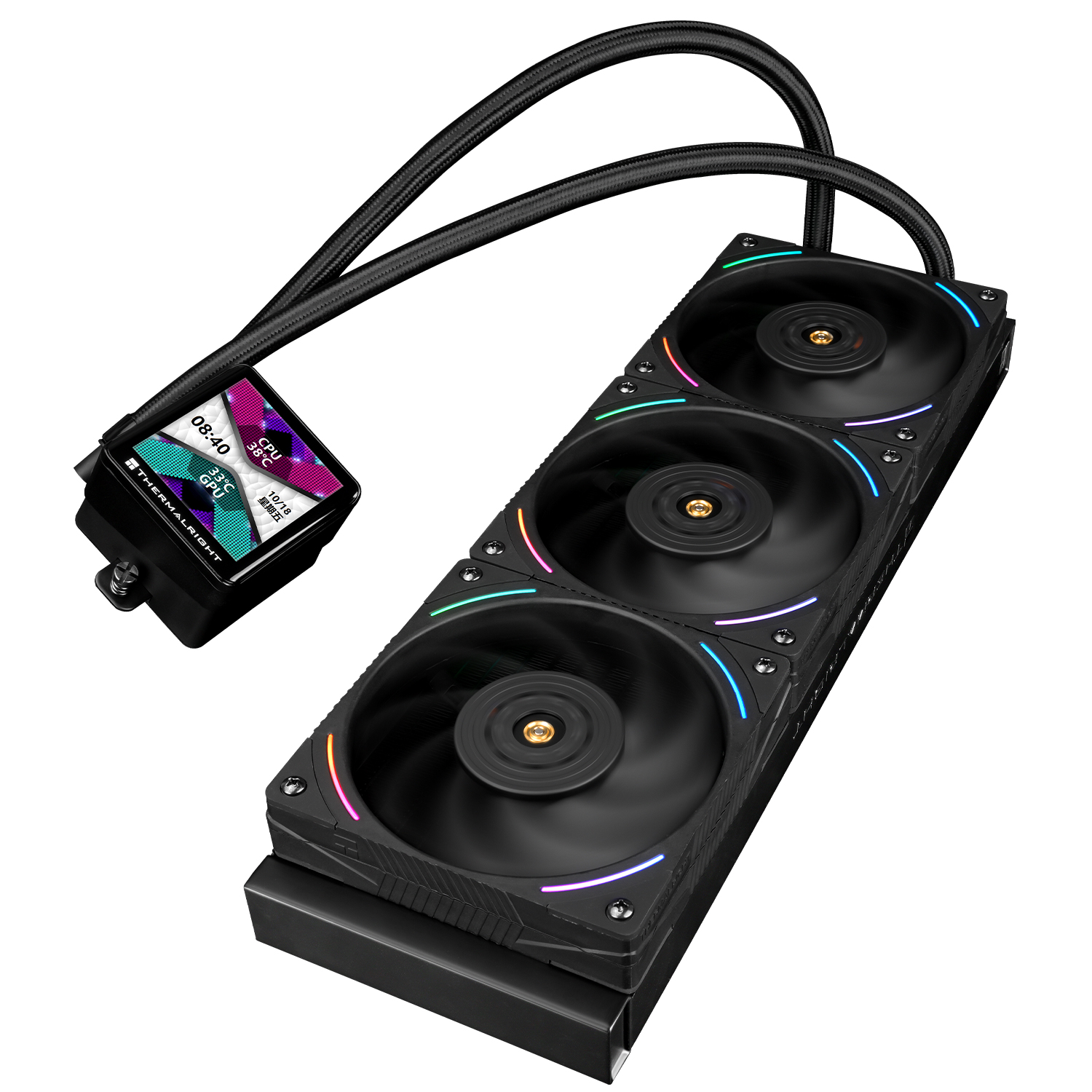 Кулер с водяным охлаждением Thermalright Frozen Vision 360 ARGB BLACK V2 (TL-K12WB)