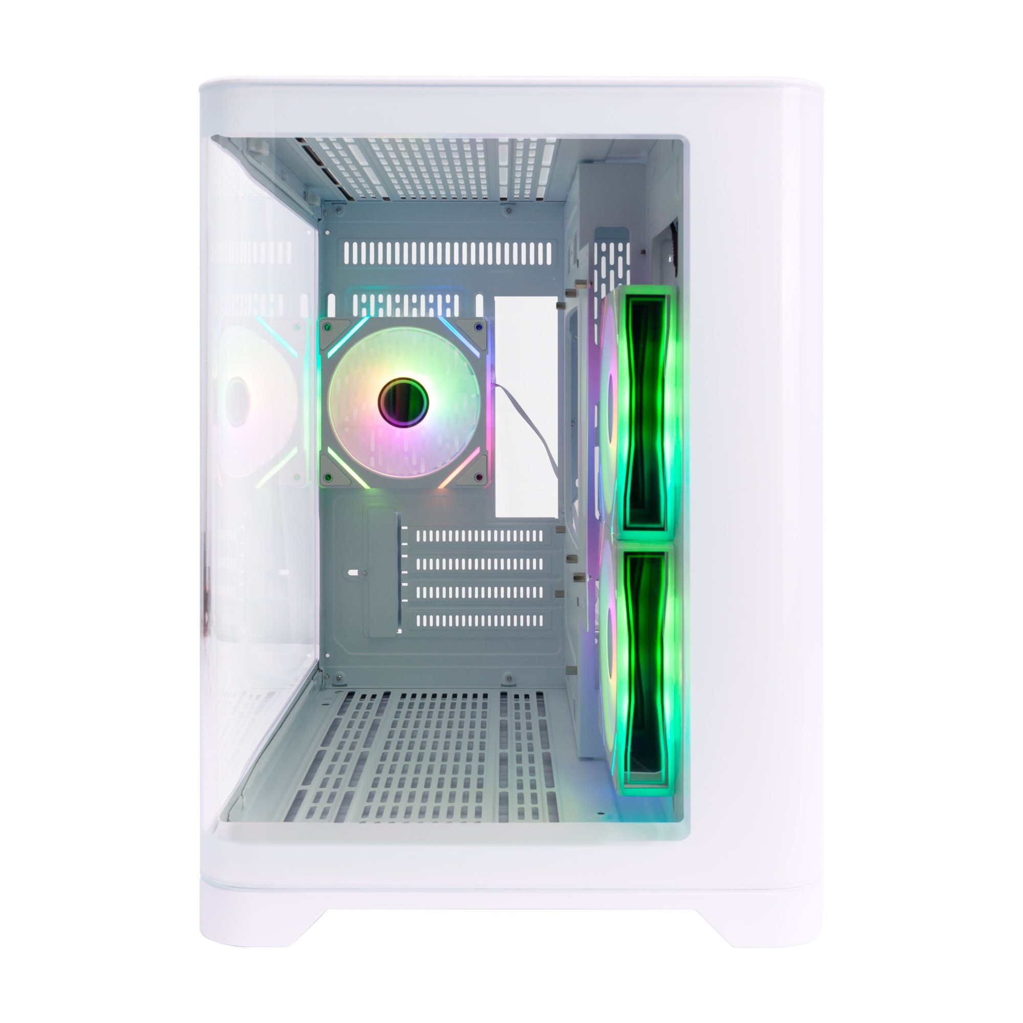 Компьютерный корпус 1STPLAYER UV5 WHITE (UV5-WH-2FC7R-W-1FC7-W)