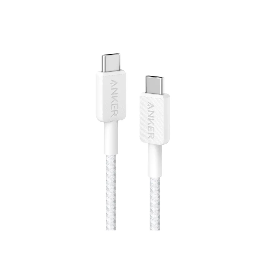 Интерфейсный кабель Anker 322 USB-C to USB-C Cable 2М (A81F6G21) Белый