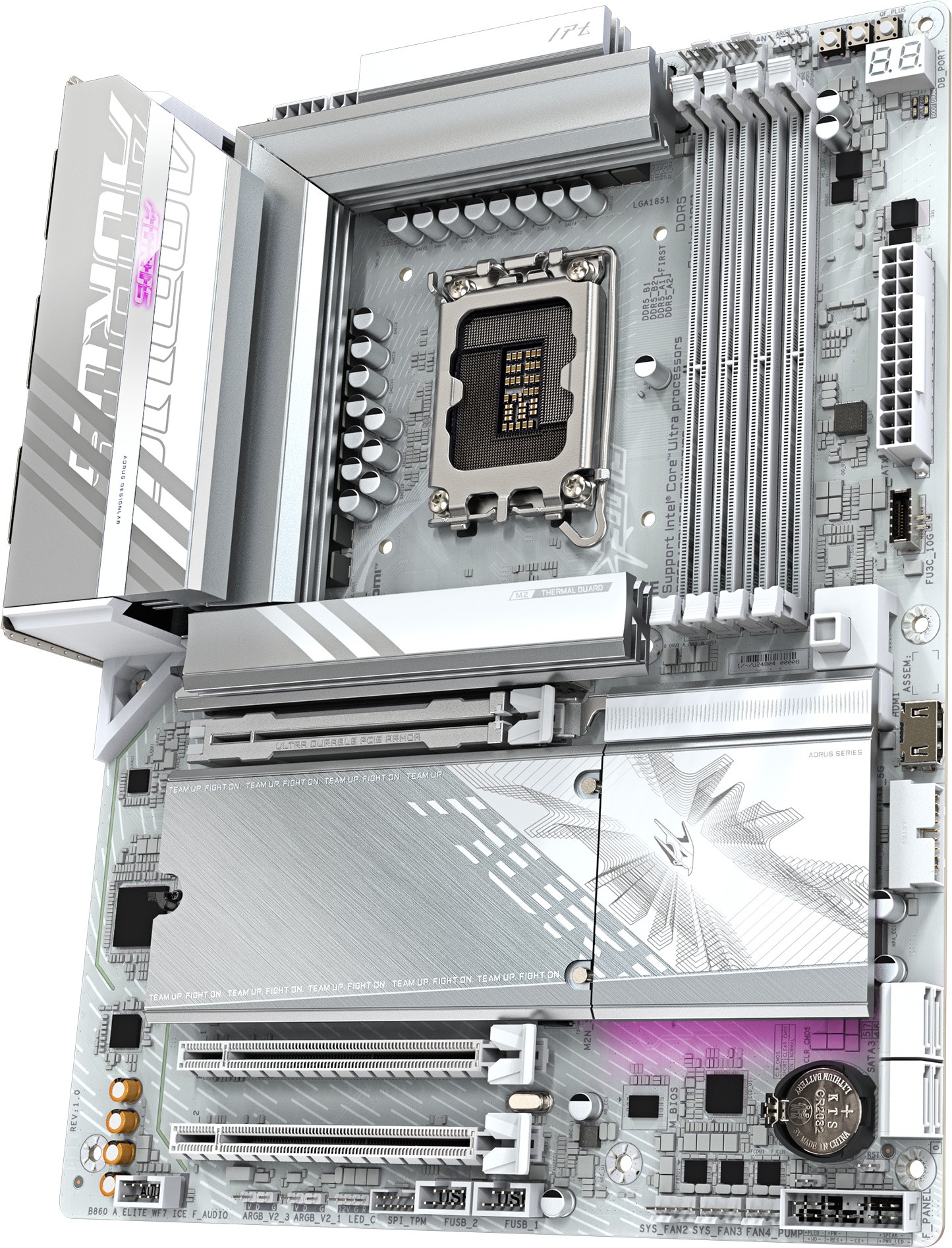 Материнская плата Gigabyte B860 AORUS ELITE WIFI7 ICE (B860 A ELITE WF7 ICE)