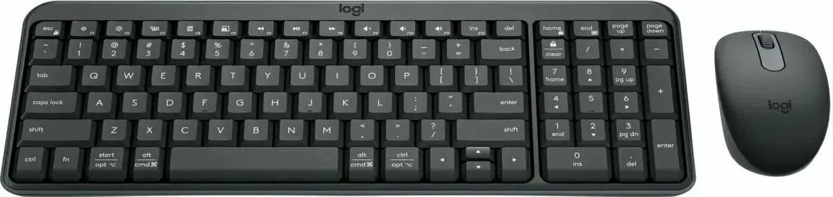 Клавиатура + мышь Logitech MK250 Wireless, Черный (920-013853)