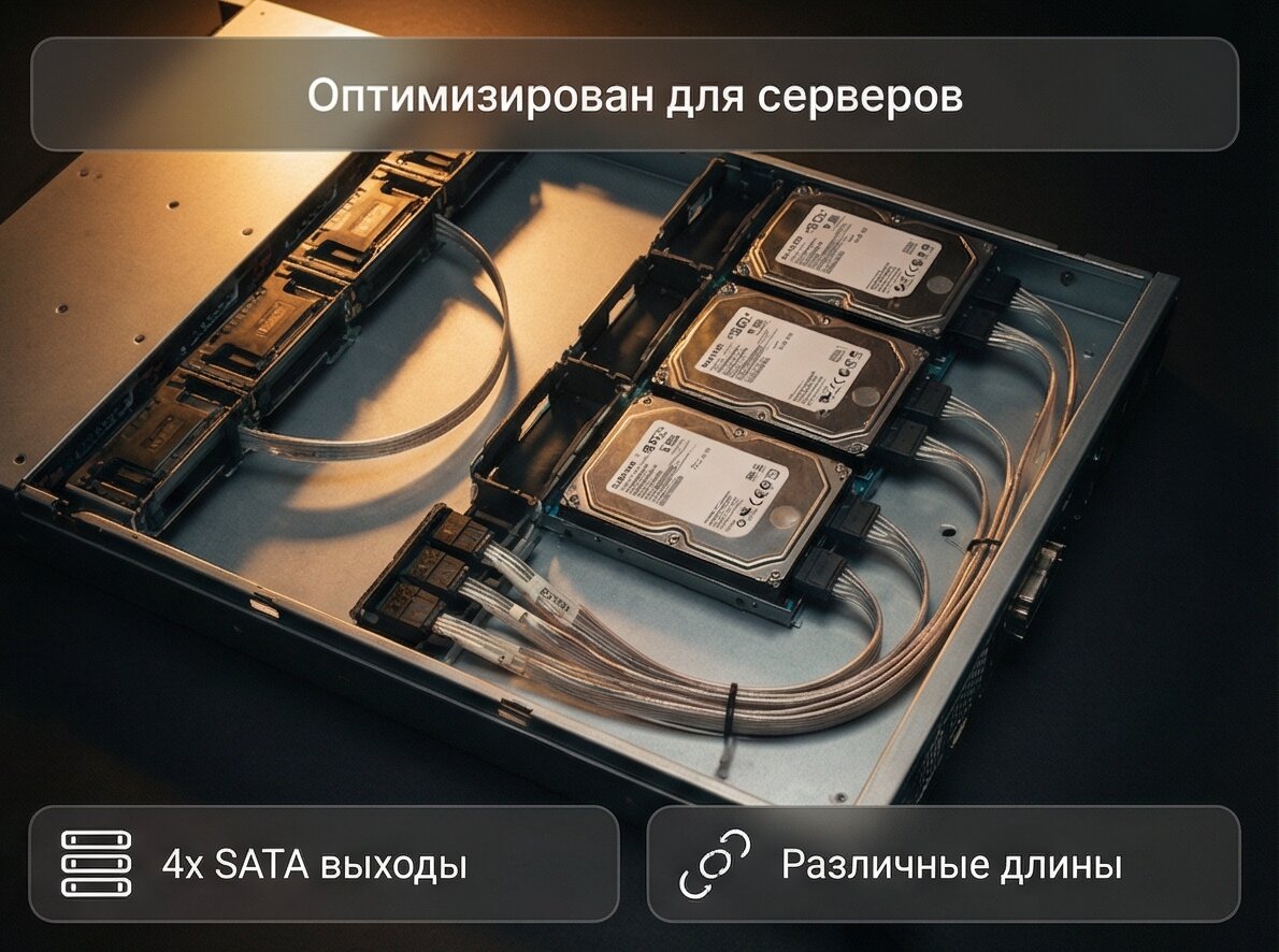 Кабель Supermicro SAS - SATA CBL-0343L-01 (CBL-0343L-01)