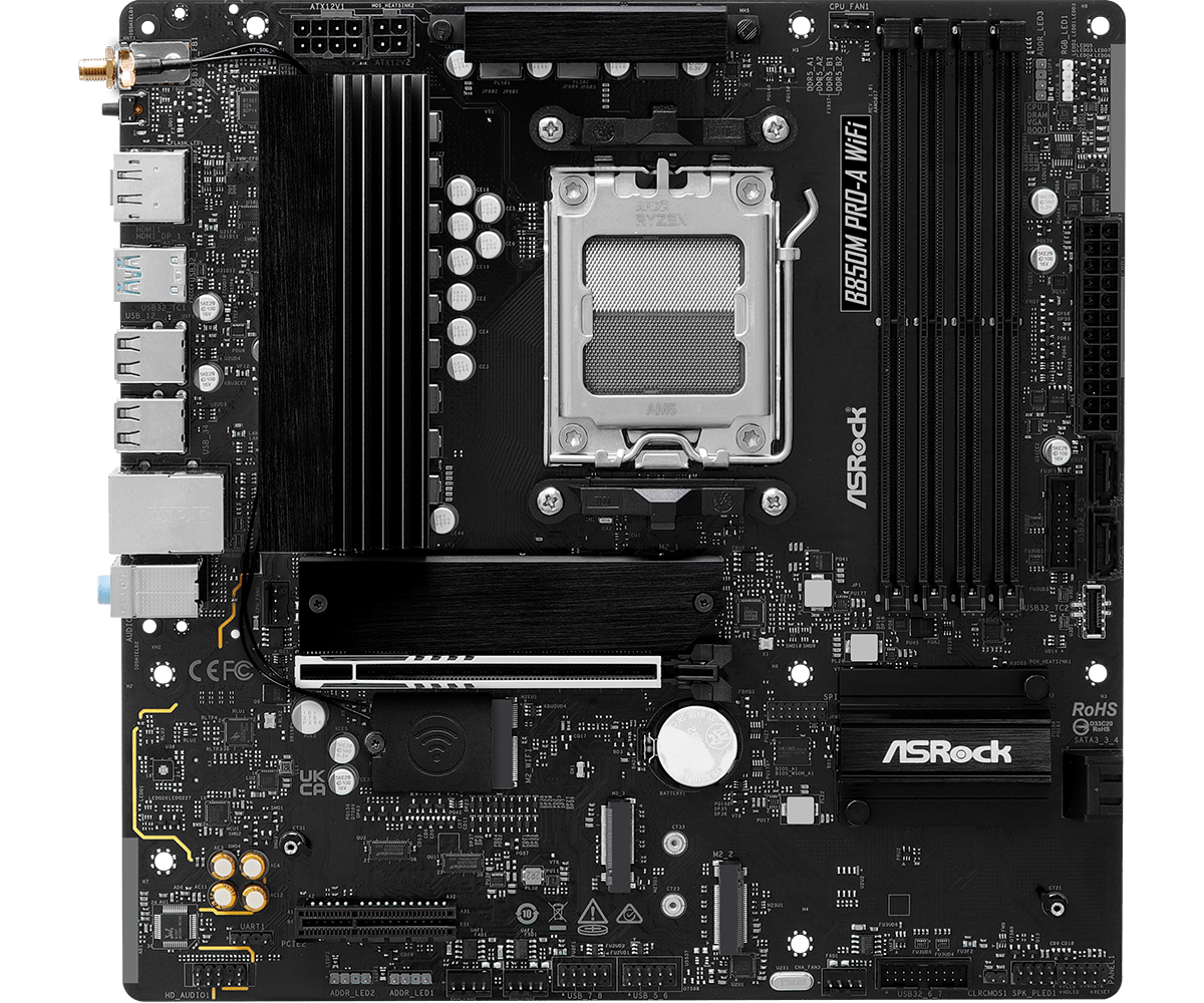Материнская плата ASRock B850M PRO-A WIFI (90-MXBR90-A0UAYZ)