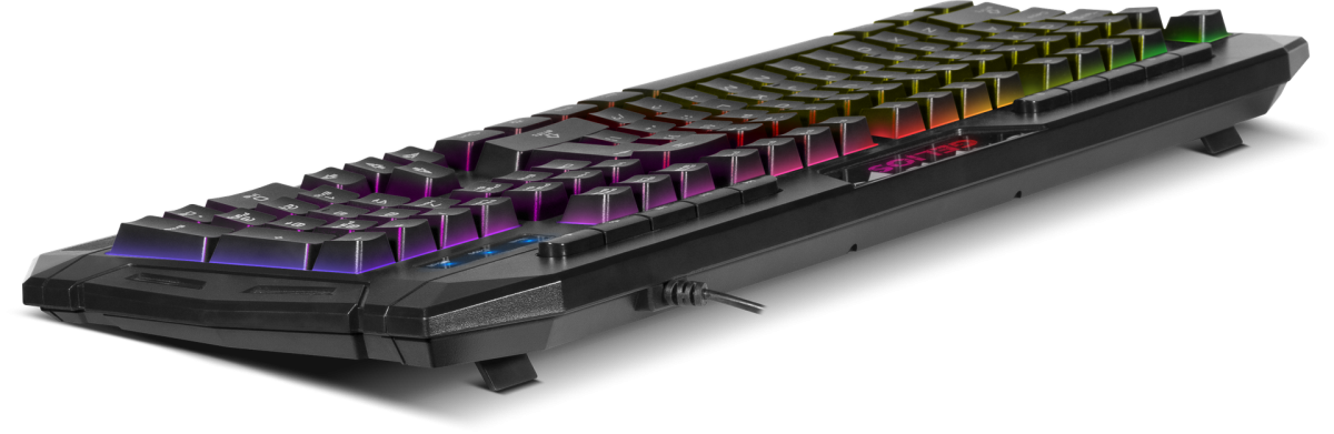 Клавиатура проводная игровая Defender Gelios GK-174DL ENG/RUS, радужная подсветка (45174)