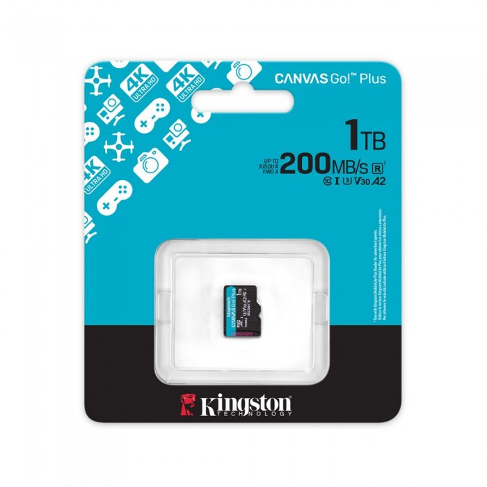Карта памяти MemoryCard microSDXC 1TB, Kingston SDCG4/1TBSP, Class 10 (SDCG4/1TBSP)