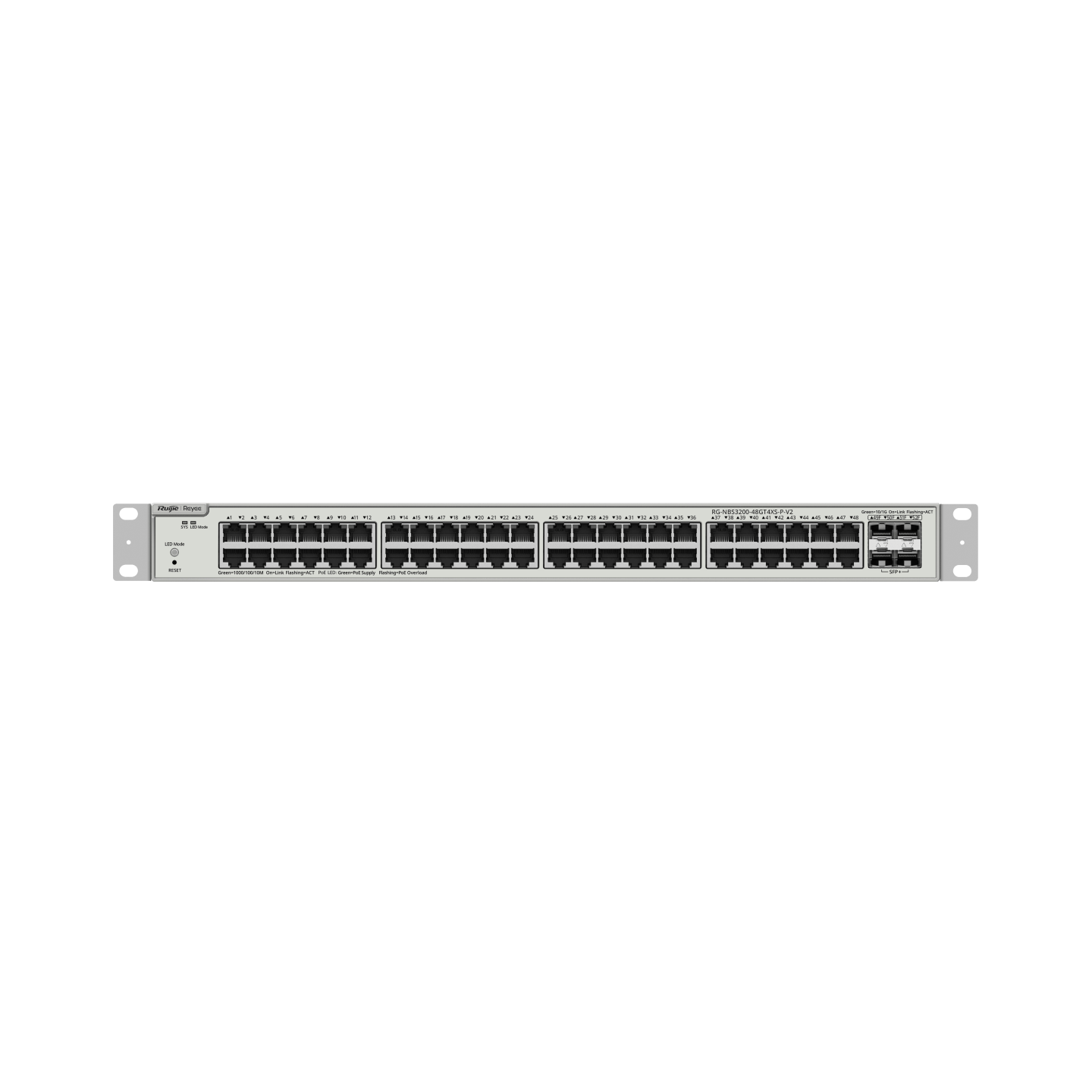 Коммутатор Ruijie Reyee RG-NBS3200-48GT4XS-P-V2 (RG-NBS3200-48GT4XS-P-V2)