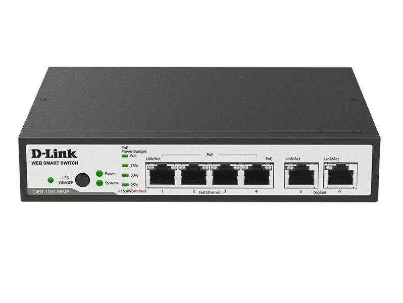 Коммутатор D-Link DES-1100-06MP/A1A (DES-1100-06MP/A1A)