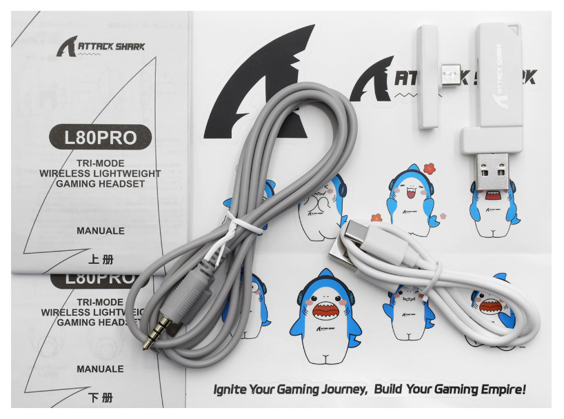 Наушники Attack Shark L80 PRO - White (L80 PRO White)