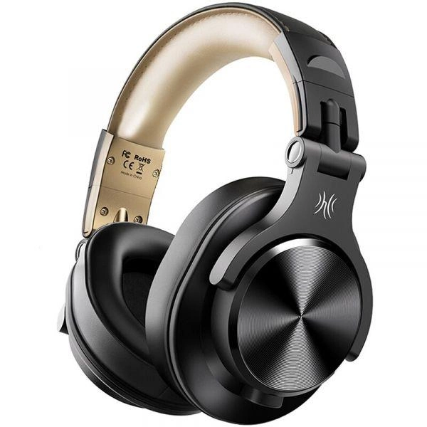 Bluetooth гарнитура Focus OneOdio Fusion A70 Black-Gold Bluetooth (A70/BLACK-GOLD)