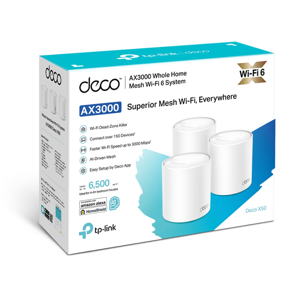 Беспроводная MESH-система TP-Link Deco X50 (DECO X50(3-PACK)V1.0-1.20)