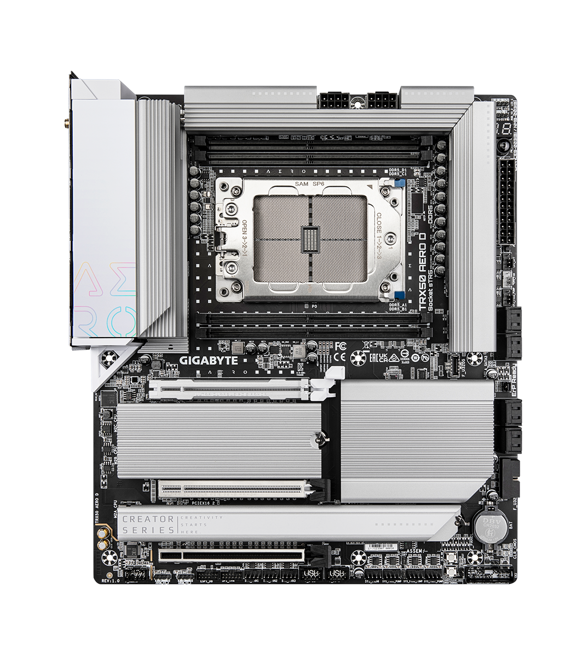Материнская плата GIGABYTE TRX50 AERO D, sTR5, TRX50, E-ATX (TRX50 AERO D)
