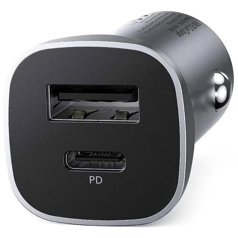 Автомобильное ЗУ Ugreen CD130 USB-C PD+USB-A QC 24W Fast Car Charger, 30780 (30780)