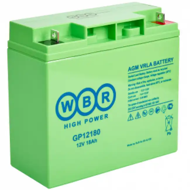 Сменные аккумуляторы АКБ для ИБП WBR GP12180 (12 В) (GP12180)