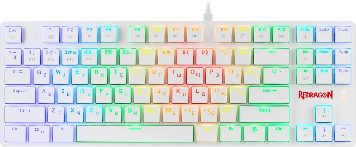 Клавиатура механическая Redragon Anubis белый (70506)