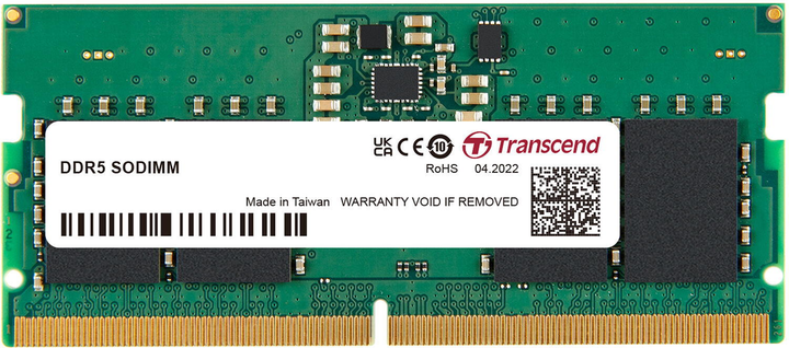 Память оперативная Transcend JM5600ASG-8G DDR5 8GB 5600 МГц (JM5600ASG-8G)