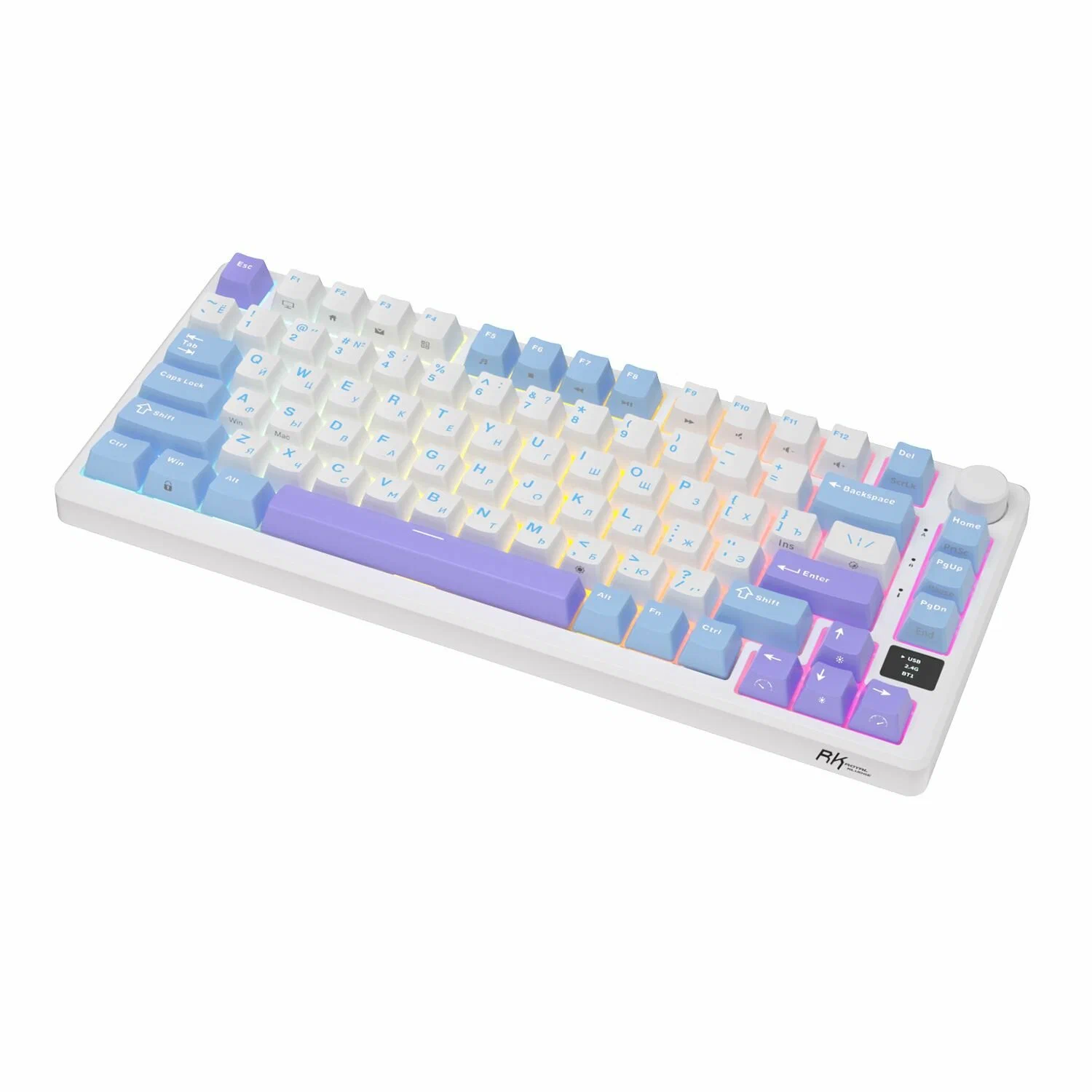  Клавиатура Royal Kludge RK-M75 (RK-M75 Taro Milk)