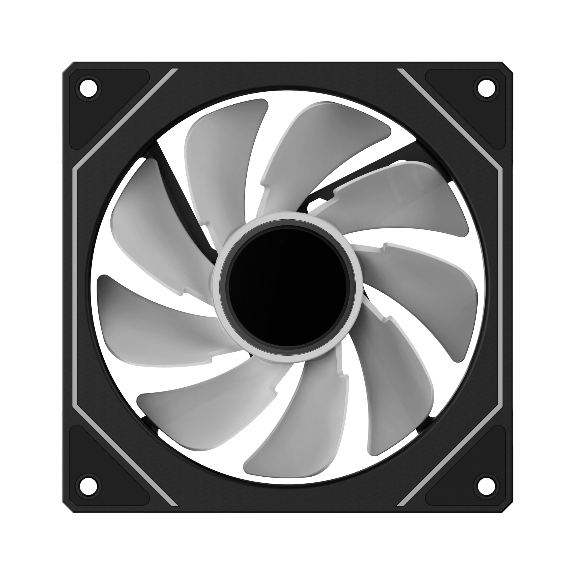 Вентилятор для корпуса Ocypus Gamma F12 BK ARGB REVERSE BLADE Черный (Gamma-F12-BK1AM01X-GL)