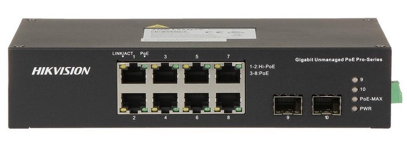 Коммутатор Hikvision DS-3T0310HP (DS-3T0310HP/No Power unit)