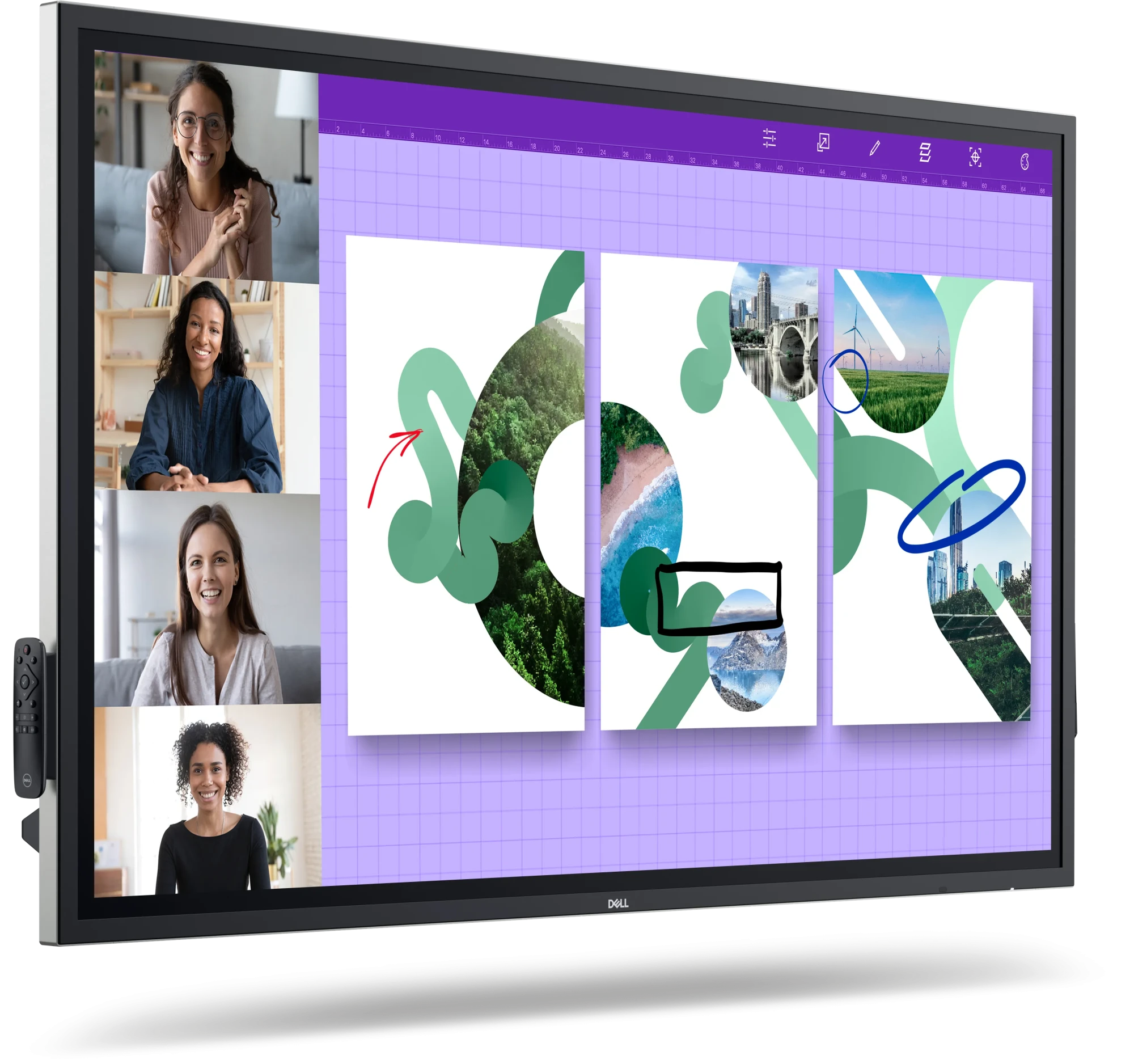 Монитор Dell Pro 65 Plus 4K Touch Monitor P6524QT (210-BJKJ)