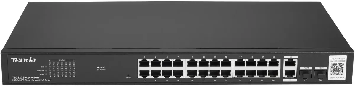 PoE-коммутатор Tenda TEG2228P-24-410W (TEG2228P-24-410W)