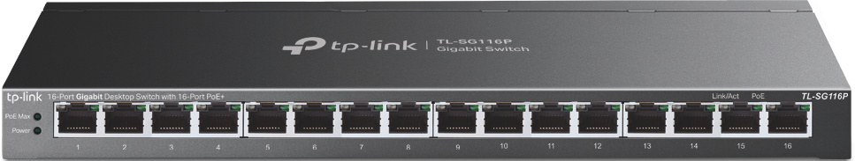 Коммутатор Tp-Link TL-SG116P (TL-SG116P(UN))