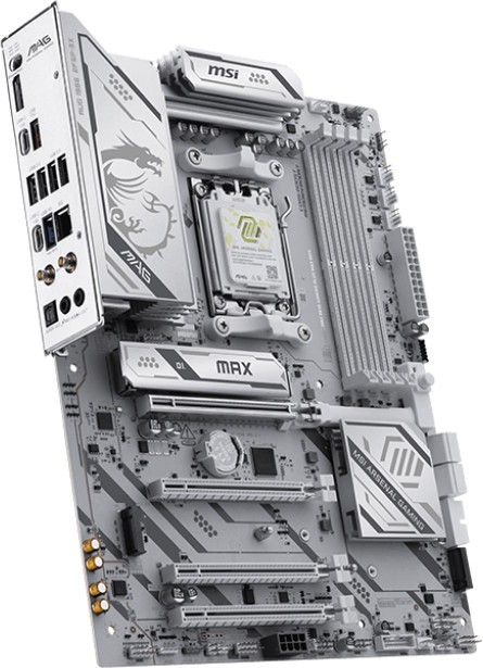 Материнская плата MSI MAG B850 GAMING PLUS MAX WIFI - Белая (MAG B850 GAMING PLUS MAX WIFI)