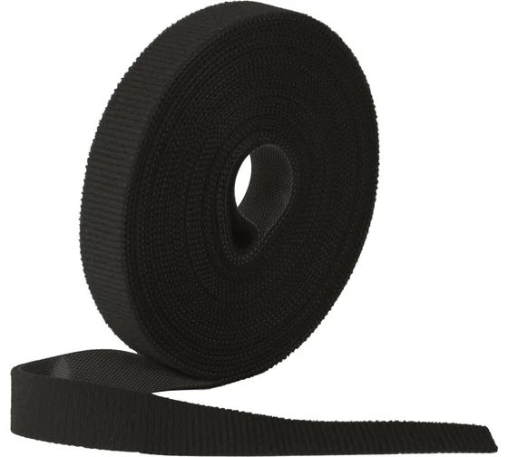 Хомут-липучка LANMASTER шириной 20 мм, 30 м, черный (LAN-VCM30M-BK)