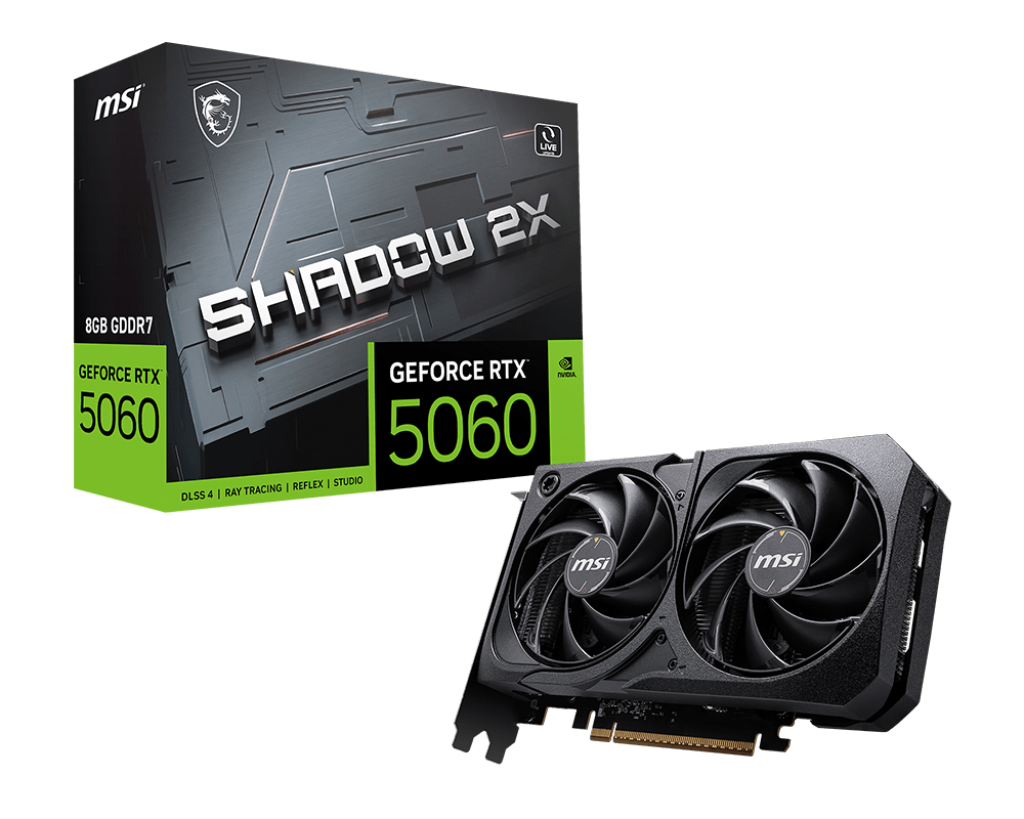Видеокарта MSI GeForce RTX 5060 8G SHADOW 2X  (G5060-8S2)