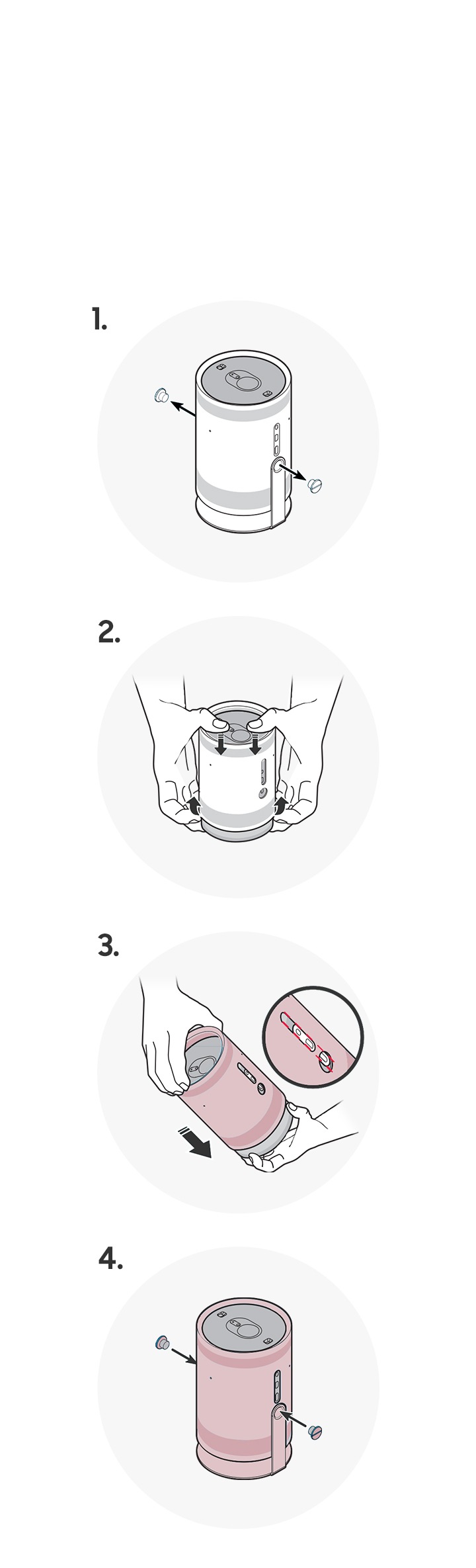 Цветной чехол для проектора The Freestyle PINK (VG-SCLB00PS/XL)