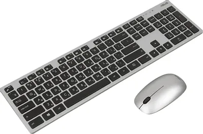 Клавиатура и мышь Asus W5000 Wireless Set Grey (90XB0430-BKM330)