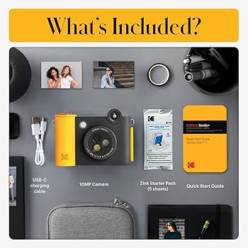 Фотоаппарат моментальной печати Kodak Smile+ черный (RODSMPCAMBK)