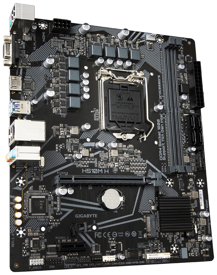 Материнская плата Gigabyte H510M H, LGA1200 (H510M H)  Материнская плата Gigabyte H510M H, LGA1200 (H510M H)