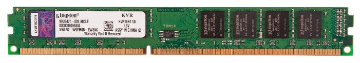  Оперативная память 8Gb/1600MHz U11 DDR3 UDIMM (KVR16N11/8)